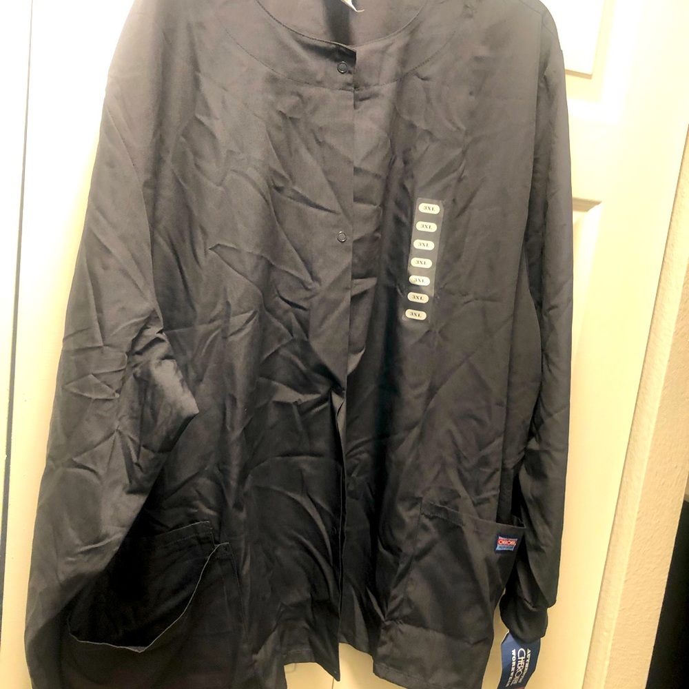 Cherokee Women's Charcoal Warm Up Scrubs Jacket Size XXXL(New)